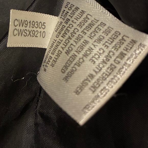 Calvin Klein Down Long Puffer Coat Womens Large High Collar Classic pockets - Picture 9 of 13